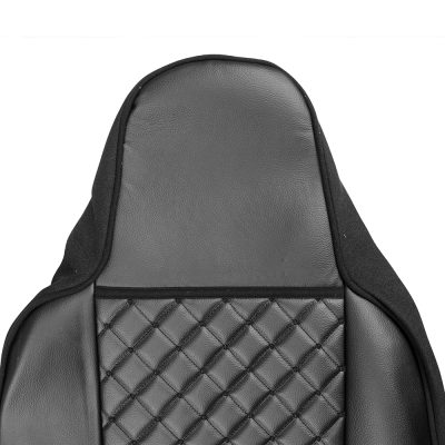 Комплект 1+1 тапицерия от еко кожа за MAN TGX EURO 6 2021+ - черно