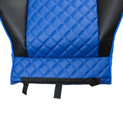 Комплект 1+1 тапицерия от еко кожа за MAN TGX EURO 6 2021+ - синьо-черно