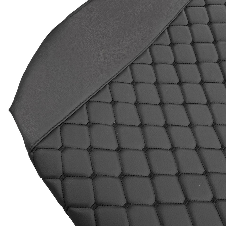 Комплект 1+1 тапицерия от еко кожа за IVECO STRALIS S-WAY 2021 - черно