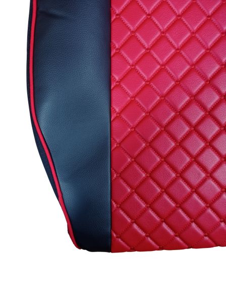 TAP1207SSGКомплект 1+1 тапицерия от еко кожа за VOLVO FH12 EURO 5 2006- 2015 - червено-черно