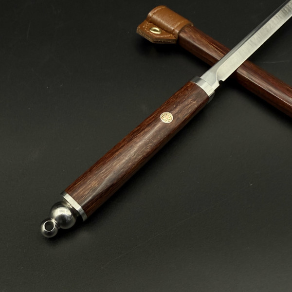 Японски нож Shinobi, тайно оръжие на нинджите, инструментална стомана M390,  кания палисандър