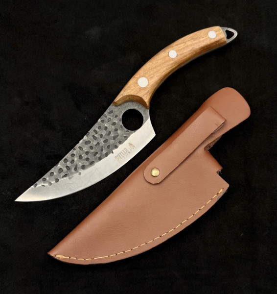 КАНИЯ  за кухненски нож CUTLER, кожа - телешки бланк