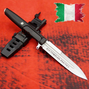 Тактически нагръден/раменен кобур BRITTBOX HOLSTER Premium BLACK RIGHT с италиански боен/ловен нож EXTREMA RATIO REQUIEM RANGER