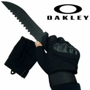 Тактически ръкавици OAKLEY New Black 323 с половинки пръсти, BFO