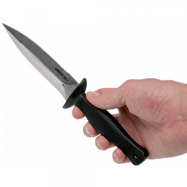 Тактически нагръден/раменен кобур BRITTBOX HOLSTER CLASSIC BROWN RIGHT с италиански боен/ловен нож COLD STEEL  COUNTER TAC I