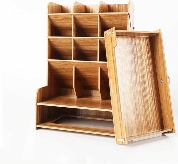 🔥 Мултифункционален Органайзер за Бюро - 12 отделения + шкаф за документи 🔥