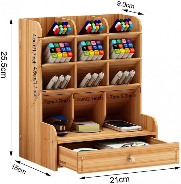 🔥 Мултифункционален Органайзер за Бюро - 12 отделения + шкаф за документи 🔥