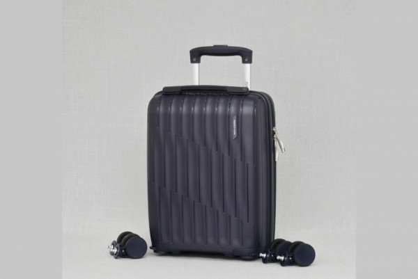 Комплект авио куфари 3 броя спинъри от най-висок клас полипропилен 16",20",24" - GREY - 1033