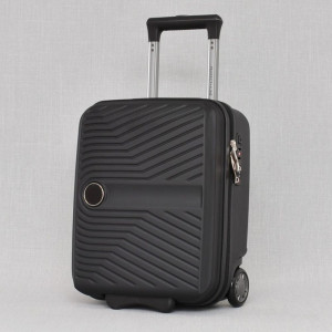 Здрав и надежден куфар за ръчен бага 40 х 30 х 20 за всички нискотарифни компании! Издръжлив ABS, заключване BLACK- 6001 - черен