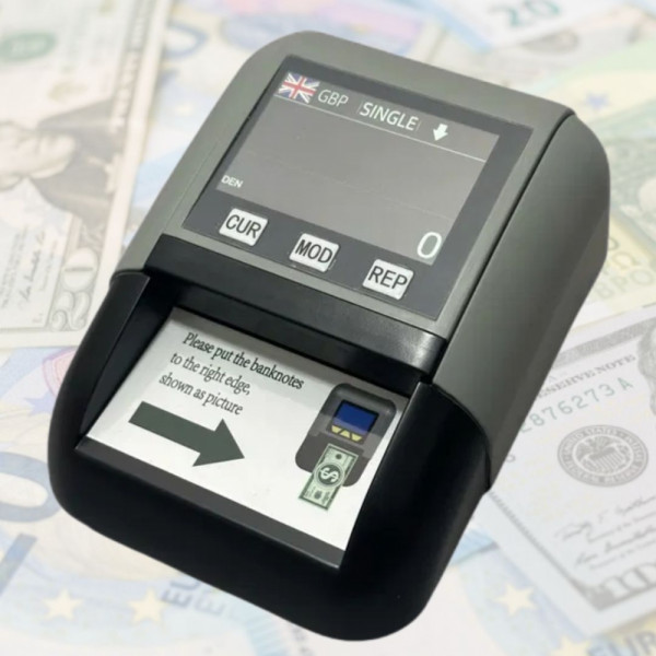 Автоматичен детектор и брояч на банкноти JBYD-Z18 - разпознава 9 валути