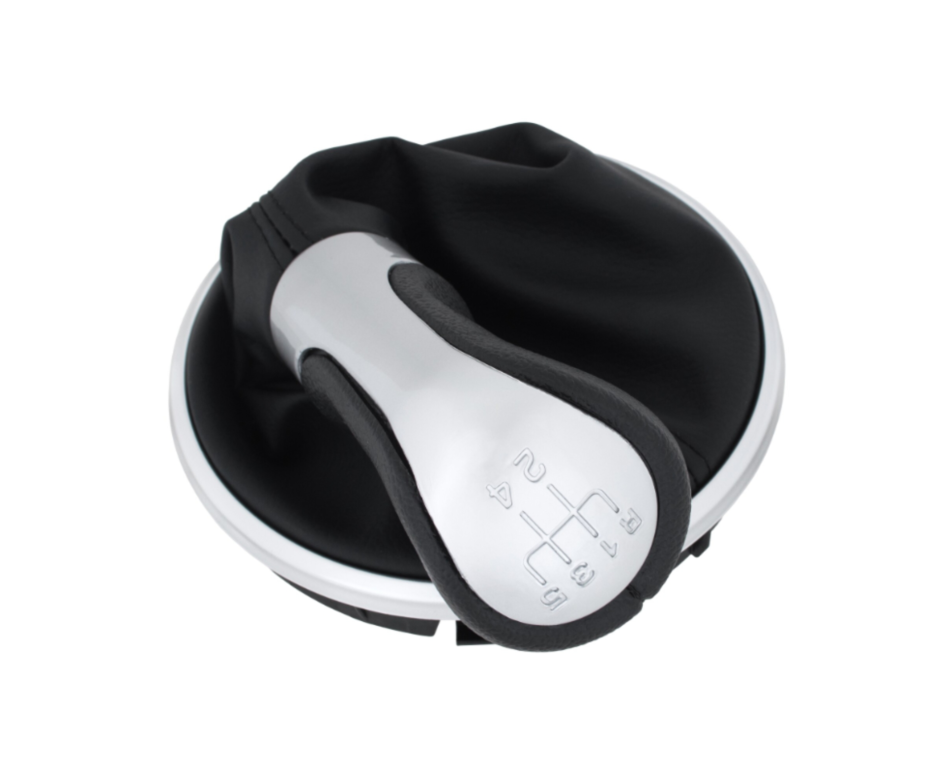 Топка Скоростен Лост с Маншон От Еко Кожа За Skoda Fabia II 5J Roomster 5 Скорости ОЕМ 5J0711113