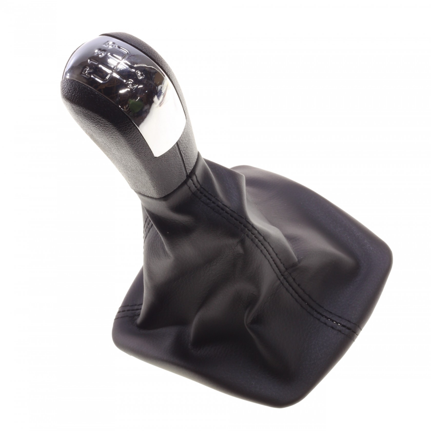 Топка Скоростен Лост с Маншон От Еко Кожа За Skoda Octivia II 5 Скорости ОЕМ 1ZD711113A