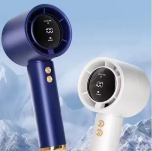 ⚡ Турбо мини вентилатор с 100 скорости, LED дисплей и USB зареждане – силен въздушен поток-N68