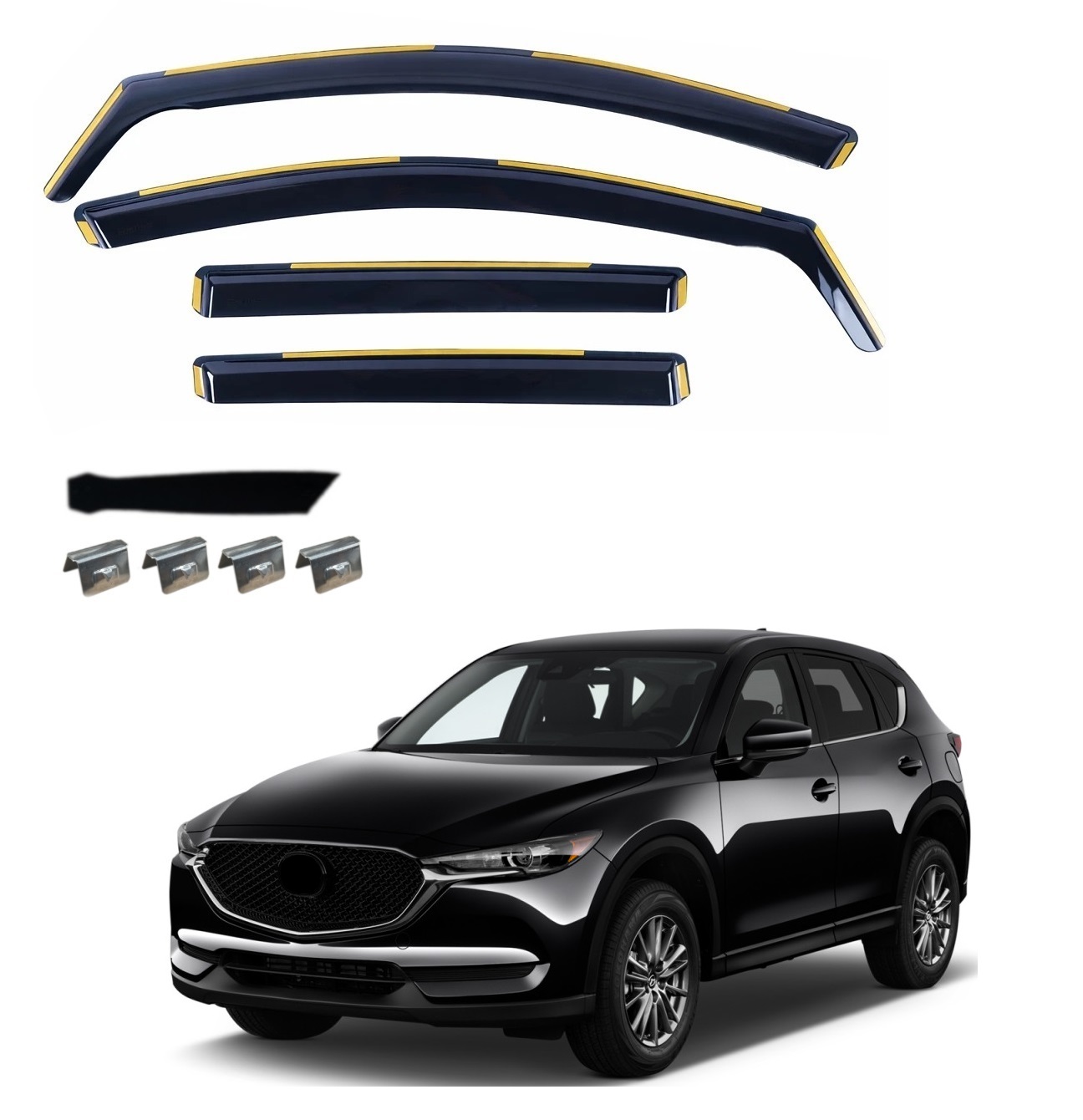 Комплект от 4бр. ветробрани за MAZDA CX-5 II 2017 - 2021 г.