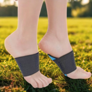 2 броя ортопедични опори за свода на стъпалото – регулируеми компресионни ленти с EVA подложки