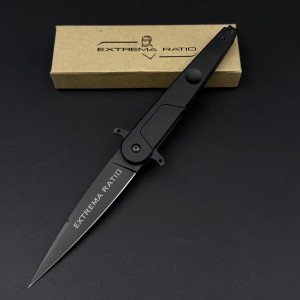 Полуавтоматичен сгъваем тактически нож EXTREMA RATIO BD4 CINTRACTOR Black, немска супер стомана BÖHLER N60, подаръчна кутия