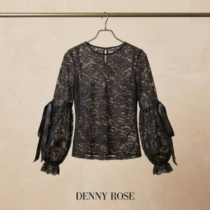 ОКАЗИОН: Блуза с дълги ръкави Denny Rose, 84% полиамид, 16% еластан, размер XL, Италия