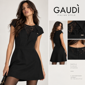 рокля Gaudi , 90%полиестер , 10%еластан , подплата- 60%памук , 40%полиестер, размер44 Италия