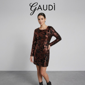 ОКАЗИОН: Рокля Gaudì , 100% полиестер,размер 40,Италия