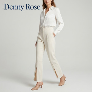 ОКАЗИОН: Панталон Denny Rose, 62% памук, 33% полиестер, 5% еластан, размер 42, Италия