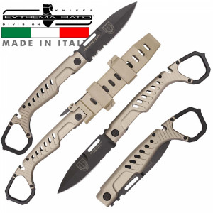 Тактически и сгъваем нож 2в1 Extrema Ratio MH_STEALTH,  с кания и пръстен за захват