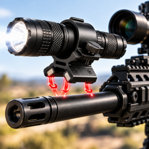 Mag CLIP FIRE 30-2 MAG, магнитен монтаж за фенер към огнестрелно оръжие- до Ф30 мм с два магнита