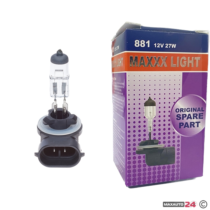 Крушка Maxxx Light - H27W/2 (881) 27W 12V