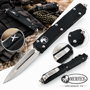 Автоматичен нож - кама Microtech 122-10 Ultratech D/E, stonewashed blade
