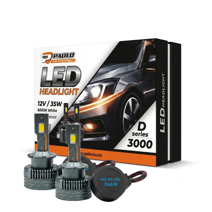 Лед крушки за кола - D4S 35W 6000K 2бр к-т 2601