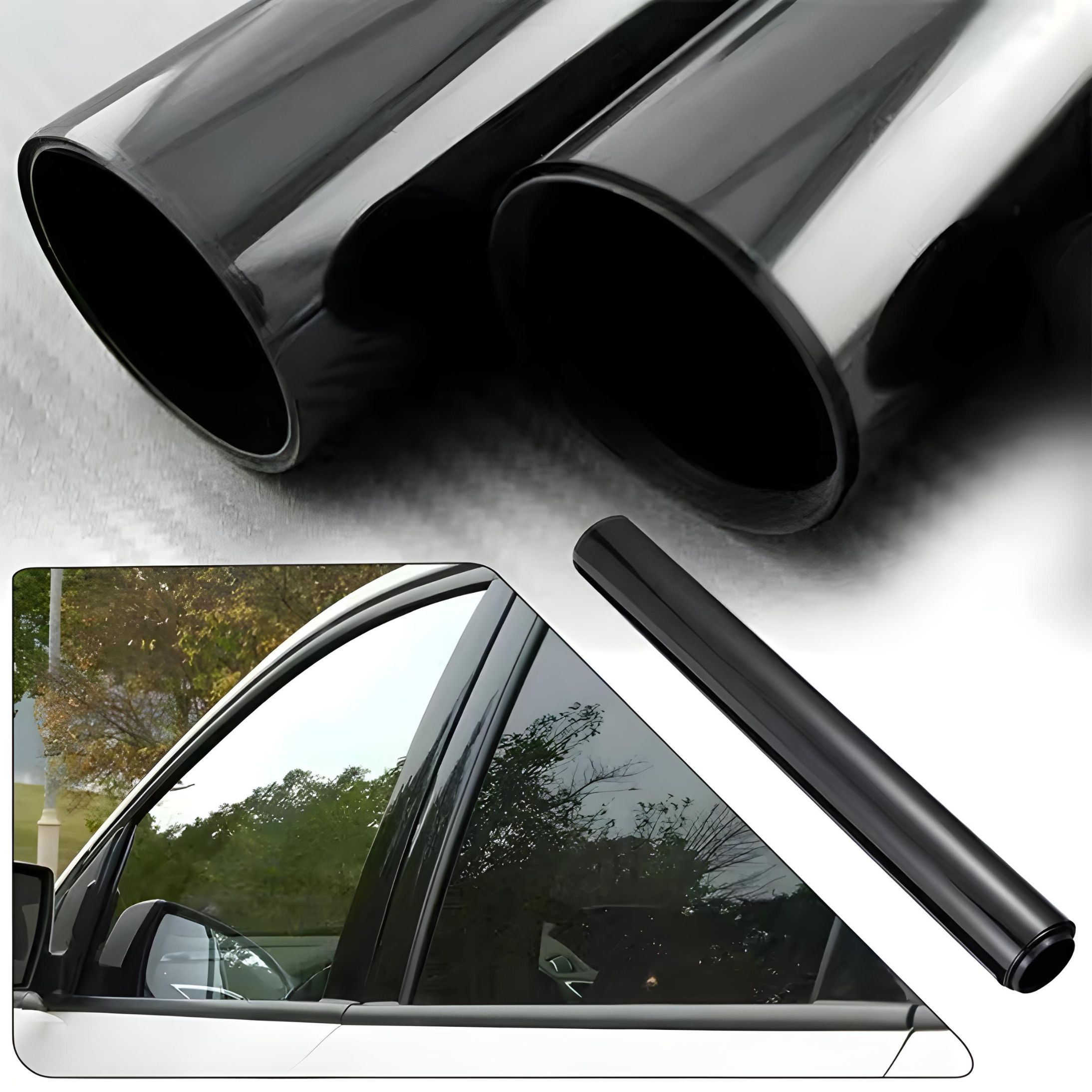 Фолио затъмняване ECO - 50см х 3м - 5% - Super Dark Black