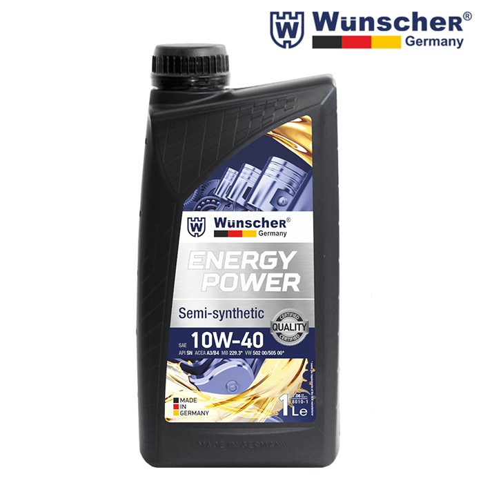 Масло Wunscher 8010 ENERGY POWER 10W/40 - 1л.