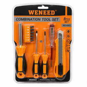 WENEED WD-6063 Комплект инструменти 5 в 1 с 6 сменяеми бита, тестер и макетен нож