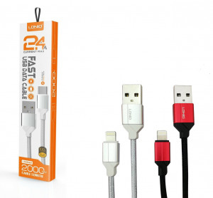LDNIO Кабел LS391 USB към Lightning 1M - Сив
