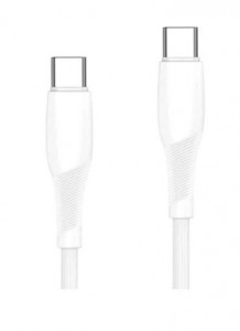 EARLDOM кабел EC-163C-C 60W USB-C към USB-C - Бял (25CM)