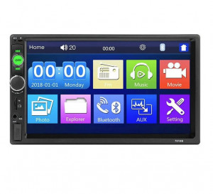 7010 7" Автомобилен мултимедиен плейър 7010B, IPS тъчскрийн, Bluetooth, FM, USB, AUX, MP5