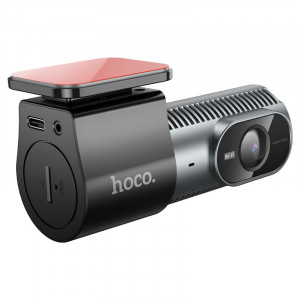 HOCO DV13 720P Автомобилен DVR камера WIFI с G-сензор Видеорекордер и Камера за задно виждане Двоен обектив HD