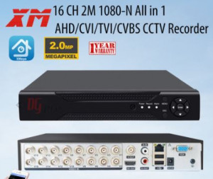 AHD6016T-LY 16CH 5MP 1080p Full HD AHD/TVI/CVI/NVR/DVR H.264 H.265 5 в 1 (приложение XMeye)