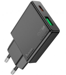 N38 20W HOCO Адаптер с 2 изх. PD20W + QC3.0