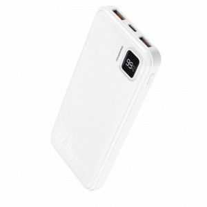 WUW Y137 22.5W POWER BANK 2X USB 1X USB-C OUT/IN - 10,000 mAh - Бял