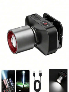 LED челник L-42 USB, 3 режима, регулируем, за риболов и работа