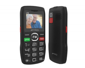 Мобилен телефон IPRO F188+БГ МЕНЮ /2G/32+64MB/1.77inch/0.08MP/1000mAh/Dual Sim/Фенер - Черен