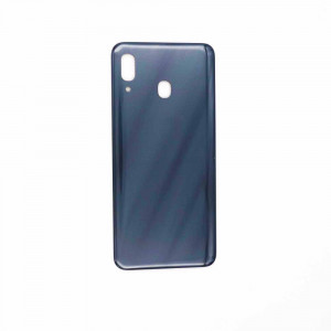 Капак батерия (без кам.) за Samsung A30 - Син — Черен