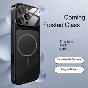 Magsafe кейс твърд гръб и TPU рамка TP-90 за iPhone 17 Pro / 18 Pro - Черен