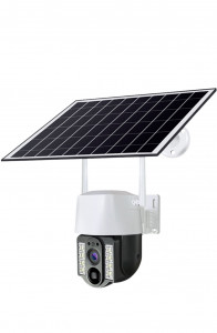 IP Соалрна Камера HY-D011S WIFI 4MP 1080P ( APP:V380PRO ) HD 360 градуса с микрофон и високоговорител и LED светлина