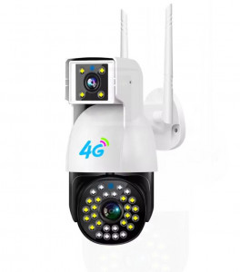 SC01 4G ( APP:V380PRO ) двоен обектив+SIM карта Ptz 1080p нощна мрежова камера 360 с автоматично проследяване