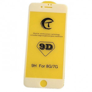 Стъклен протектор 9D за iPhone 7G/8G - Бял