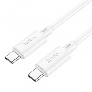 HOCO кабел X88 60W TYPE-C към Type-C (1M) - Бял