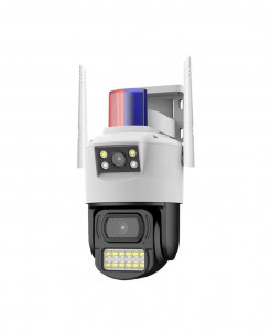SC07 1440P 360 4G SIM+LAN ( APP:V380PRO ) Двойна Външна охранителна камера 3.0MP Infrared 3.6mm