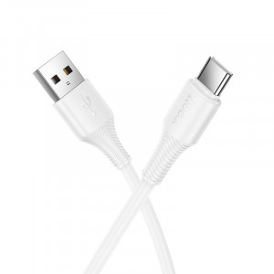 HOCO кабел X120 USB към Type-C (1M) - Бял