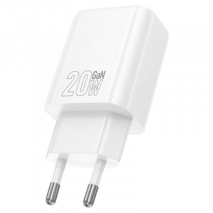 HOCO Адаптер "N61 Gentle" PD20WUSB-C+ QC3.0 18W - Бял
